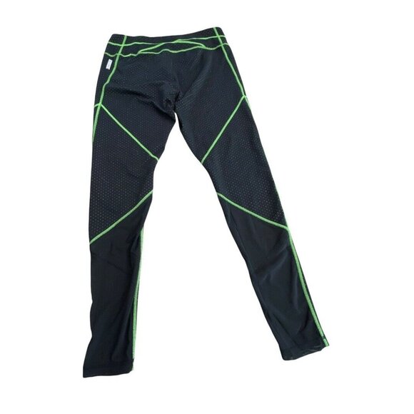 Zella Pants - Zella Athletic Womens L Athletic Leggings Pants Polka Dots Black Mesh Back Leg